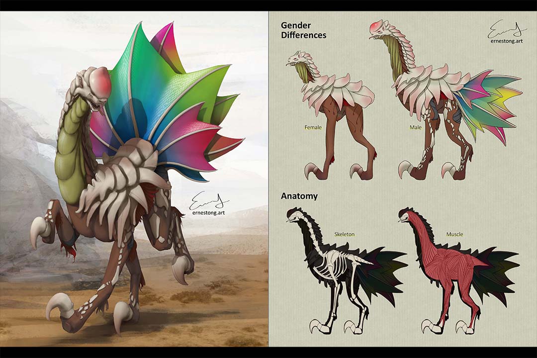 Armoured Peaspike Creature Design