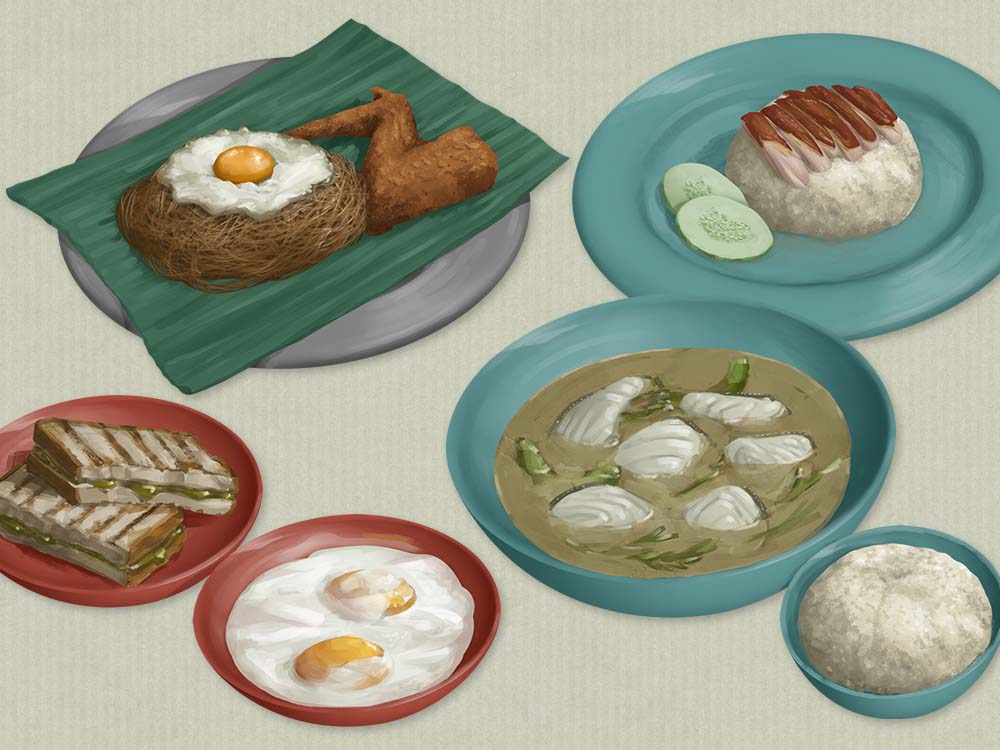 Singapore Hawker Food Illustrations (The Straits Times)